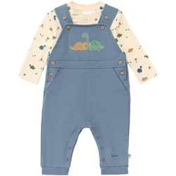 Bornino Wild Nature 2-tlg. Set Latzhose mit Shirt, blau | natur, 86