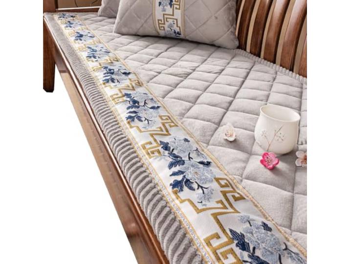 KRXSOBNV Das Sofa, Vintage-Sofabezüge for 2-3 Kissen, for Bänke, Haustier-Fußmatten, Auto(Gray a,70cmx210cm)