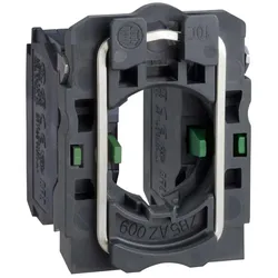 Schneider Electric ZB5AZ103 Hilfsschalterblock mit Befestigungsflansch, Harmony XB5, Knuststoff, 22mm, 30mm, 2S, Schraubklemme