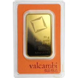 50 Gramm Goldbarren Valcambi