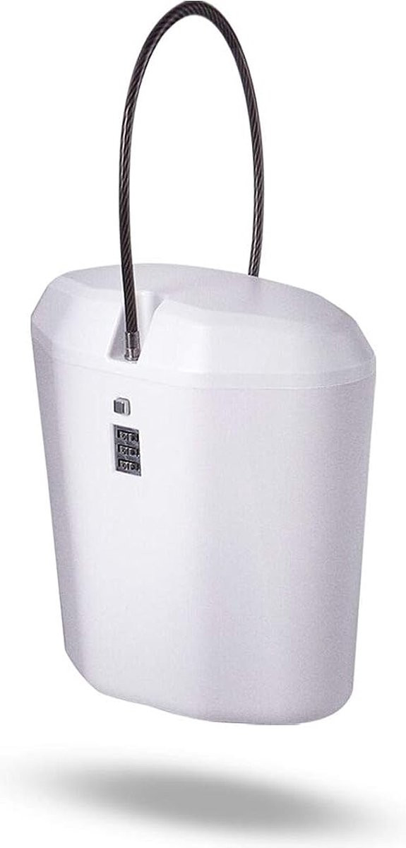 Blithe Draagbare Kluis met Cijferslot - Wit - 1,5 l