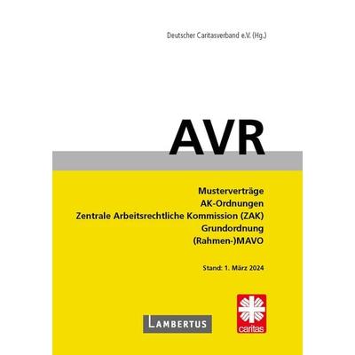 AVR Buchausgabe 2024, Taschenbuch von , Lambertus, 978-3-7841-3711-7