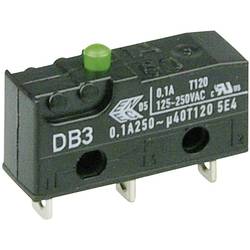 ZF DB3C-A1AA Mikroschalter DB3C-A1AA 250 V/AC 0.1 A 1 x Ein/(Ein) tastend 1 St.