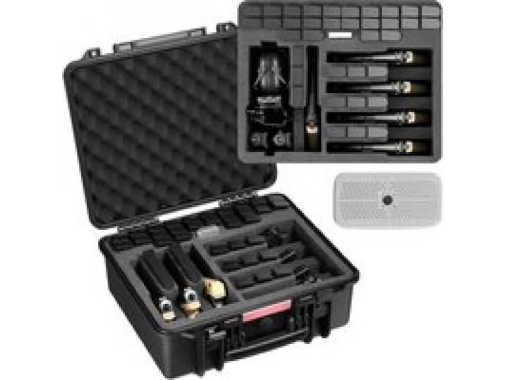 VEVOR Mallette Transport Arme, Valise à Pistolet avec Insert en Mousse XPE, Étui Rigide Étanche 491x434x211 mm, pour Arme de Poing, Objectifs, Appareil Photo, Capacité 7 Pistolets, Conforme TSA