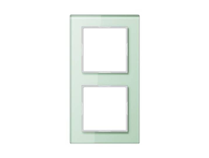Jung AC 582 GL WMT frame glas 2-voudig serie A creation mat wit