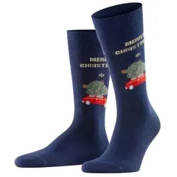 Burlington X-mas Car Sock Marine Gr 40/46 Herren