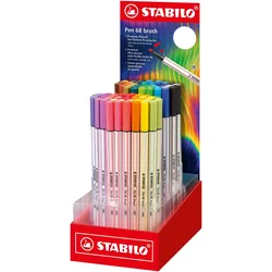 Stabilo, Malstifte, Filzstift m.Pinselspitze  pen brush „ARTY“, 80ST (80x)