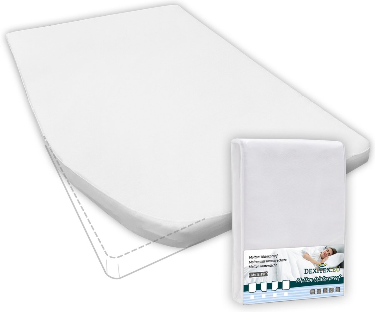 Dexitex Fransbed Links Waterdichte Matrasbeschermer/Molton voor Camper of Caravan
