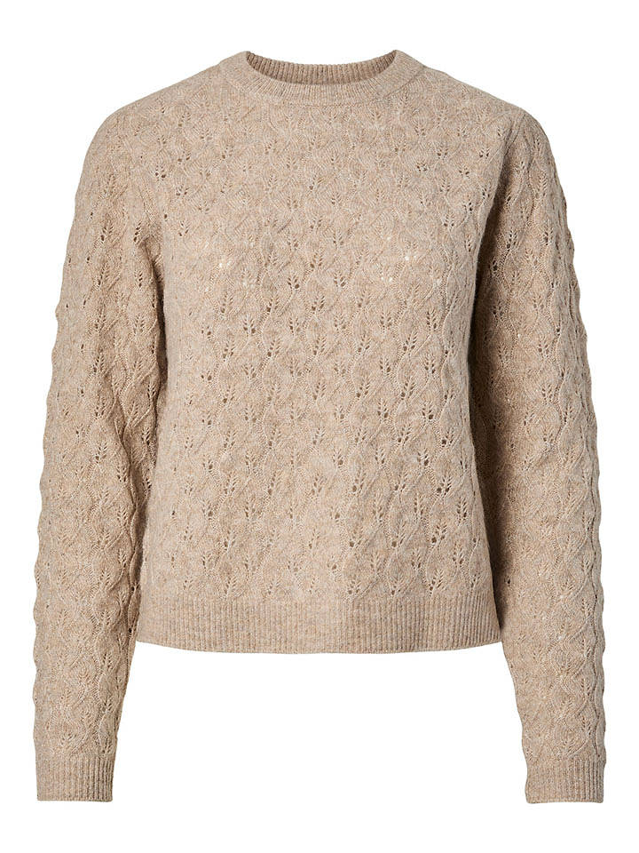 Pieces Pullover in Beige - M