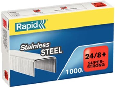 Rapid Agrafos      Aço inoxidável   Super resistentes   24/8+   1.000. u.