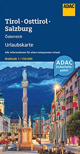 MAIRDUMONT GmbH & Co. KG - ADAC Urlaubskarte Österreich: Tirol, Osttirol, Salzburg 1:150 000 (ADAC Urlaubskarten, Band 5) - Preis vom 17.10.2026 19:25:27 h