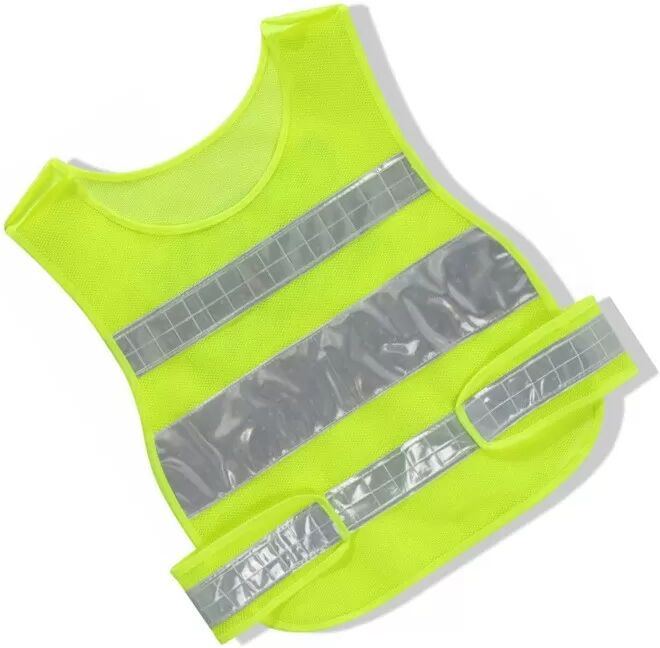 INF Hochsichtbare reflektierende Sicherheitsweste, H-Form, fluoreszierend gelb (2er-Pack), Universalgröße
