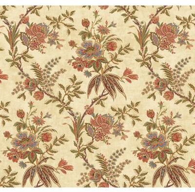 Seabrook Designs Granville Floral Trail Unpasted Wallpaper