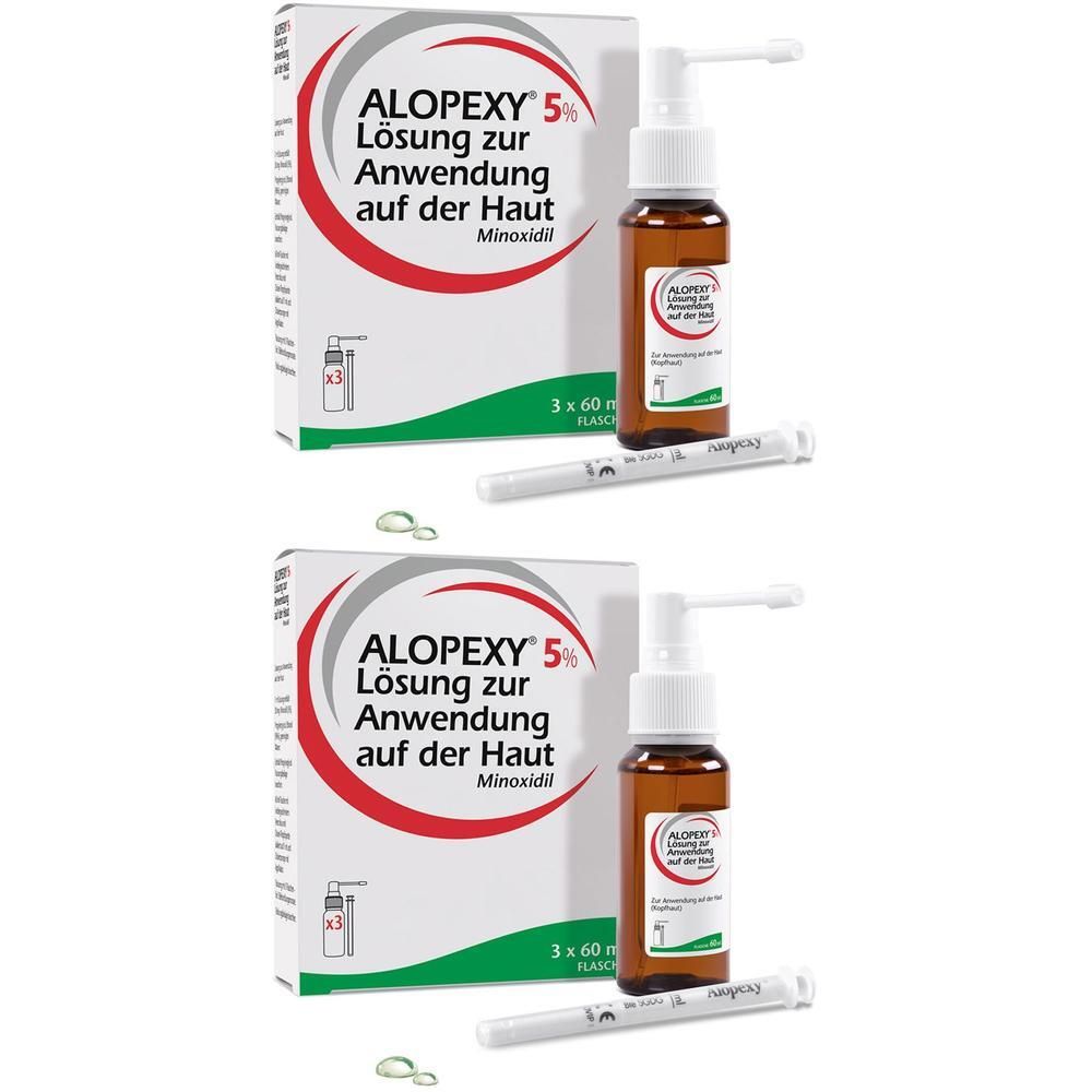 Alopexy 5% x2 2x3x60 ml Lösung