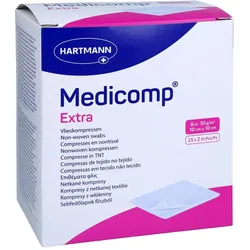 Medicomp extra Vlieskomp.steril 10x10 cm 6fach 1001 Artikel Medical