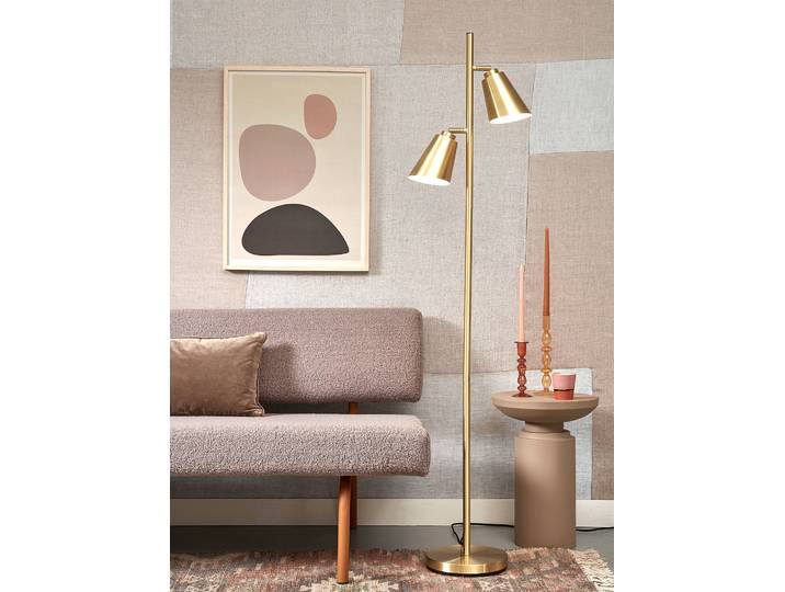 Stehleuchte Bremen 45 x 162 x 45cm Gold Eisen, pulverbeschichtet E27