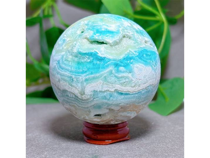 Sphère d'hémimorphite en cristal naturel, pierre de Quartz, décoration de la maison, artisanat Reiki, guérison énergétique, chance spirituelle, amour