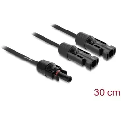 DeLOCK DL4 Solar Splitter Kabel 2 x Stecker zu 1 x Buchse 30 cm schwarz