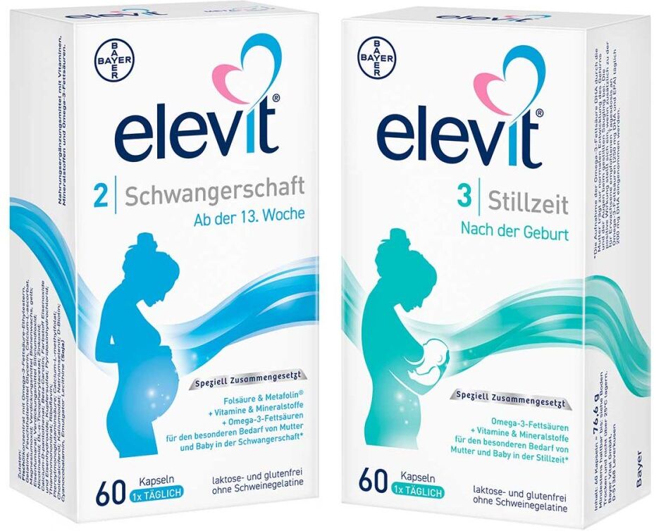 Elevit Schwangerschaft und Stillzeit-Set: Elevit 2 + Elevit 3