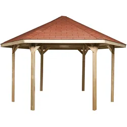 Weka Pavillon 656 - Sparset inkl. Schindeln 399 x 461 cm