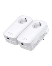 TP-LINK Starter Kit Bridge GigE HomePlug AV HomePlug AV (HPAV) Weiß 2er Pack (TL-PA8010P KIT)