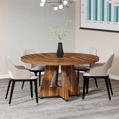 YUZHOU 47-Inch Round Conference Table with Thicken Tabletop (Only Table)