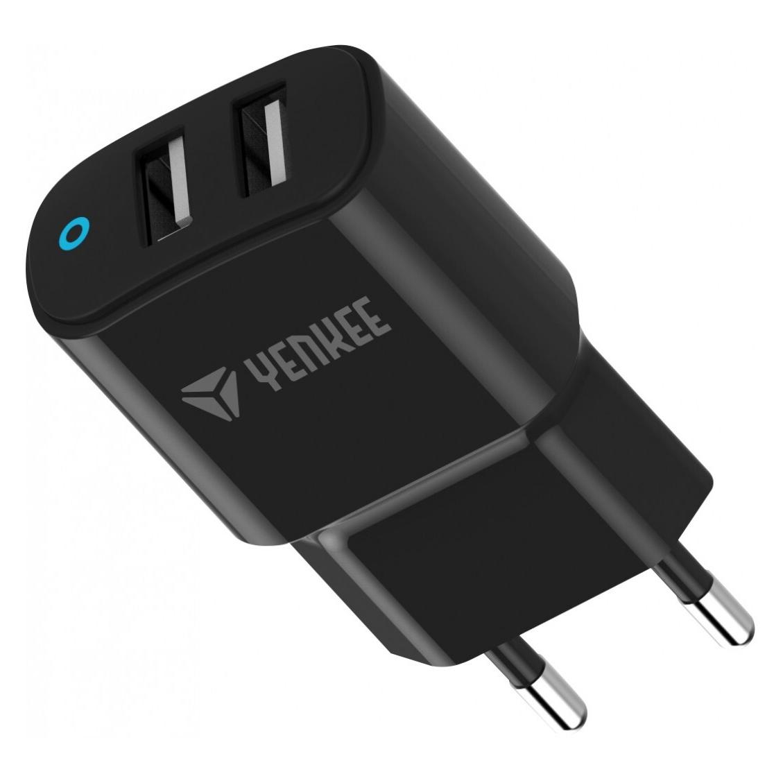 Yenkee 2 x USB-A-Netzladegerät (12 W, 2 Ports) (YAC 2024BK)