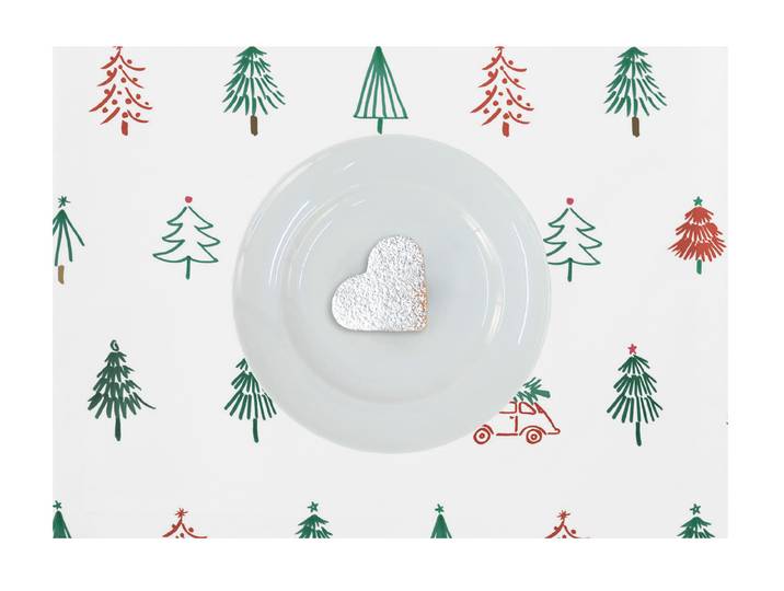 Set de table Monde Hivernal type C 35 x 0 x 48cm Blanc/Blanc