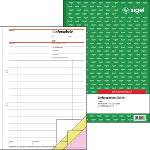 Sigel SD 016 Lieferscheinbuch A4