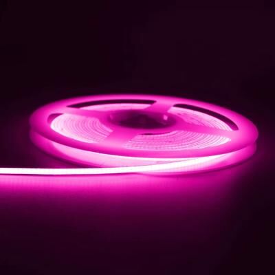 Inspired Finds SlimGlow 3 Mm Ultra Thin COB LED Strip Light (12V High Density) 0.5m 12v 2pin Wire pink