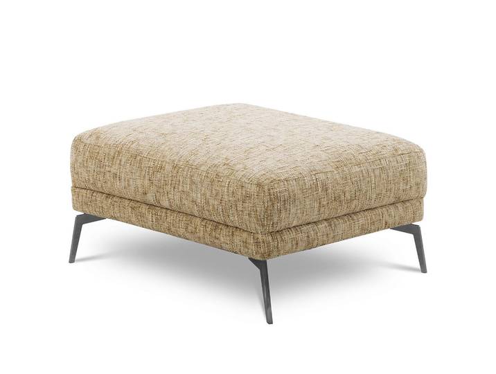 P & B Hocker Spring, Hellbraun, Metall, rechteckig, 96x45x80 cm, Wohnzimmer, Hocker, Sitzhocker