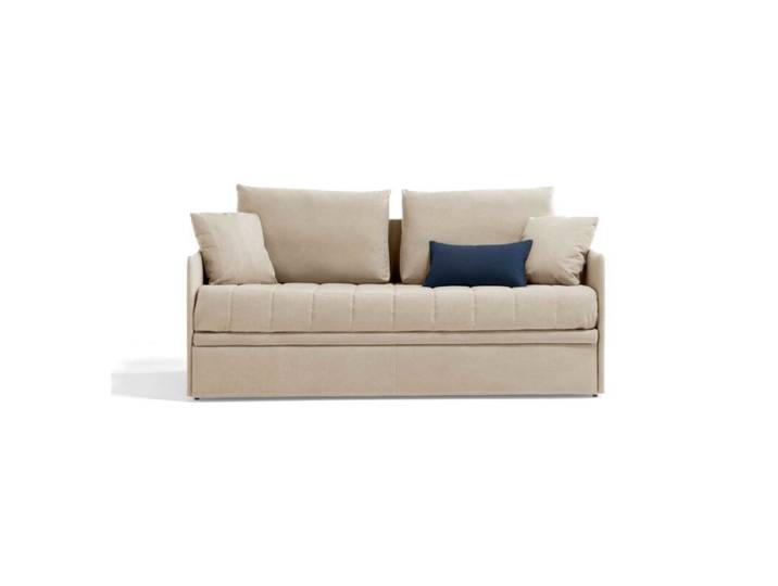 Dixx Divani Flo Schlafsofa mit zwei Liegeflächen - Gemini 020 natur Ideal für Gäste, zwei Liegeflächen, Komfortabel und praktisch, in zeitlosem Design, alle Bezüge abnehmbar Schlaffunktion Zeitlos