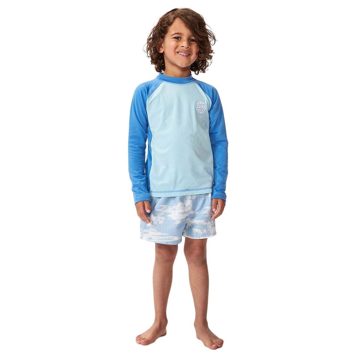 RipCurl Icons UV Brushed Long Sleeve-boy blue gum (8006) 3-4 TNHTRV-8006-3-4