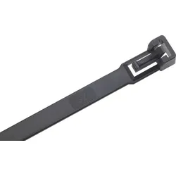 SAPISELCO Kabelbinder Nylon lösbar schwarz 360x7,5mm 100 Stück