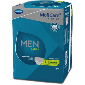 Hartmann Inkontinenz-Pants MoliCare Premium MEN, Größe L (100-150cm), EInweg, 5 Tropfen, 7 Stück