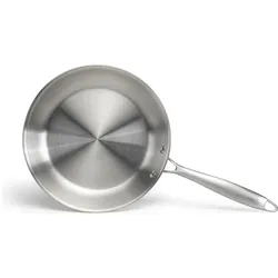 Livoo Pfanne aus rostfreiem Stahl 24 cm, Pfanne + Kochtopf, Grau, Silber