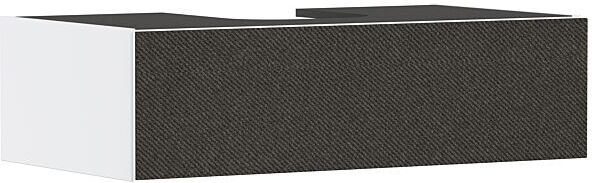 Hansgrohe Xevolos E Waschtischunterschrank 54313660 980x550x275mm, 1 Schublade, mattweiß, Textil dunkelgrau