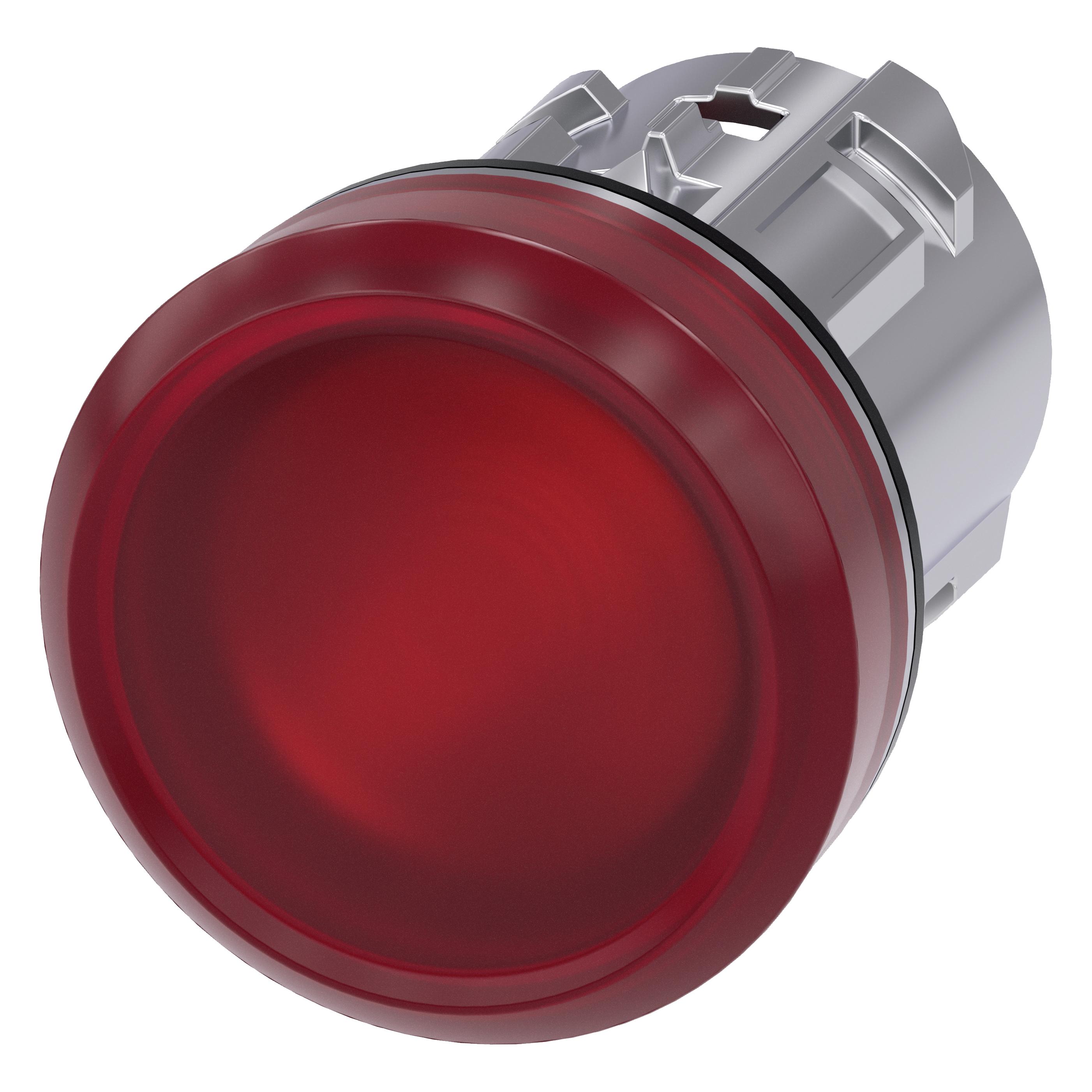 Siemens Indicator light, 22mm, round, red (3SU1051-6AA20-0AA0)