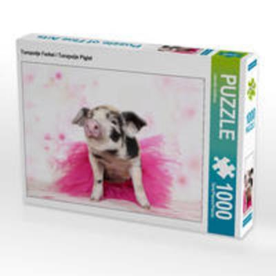 CALVENDO Puzzle Turopolje Ferkel / Turopolje Piglet 1000 Teile Lege-Größe 64 x 48 cm Foto-Puzzle Bild von Jeanette Hutfluss