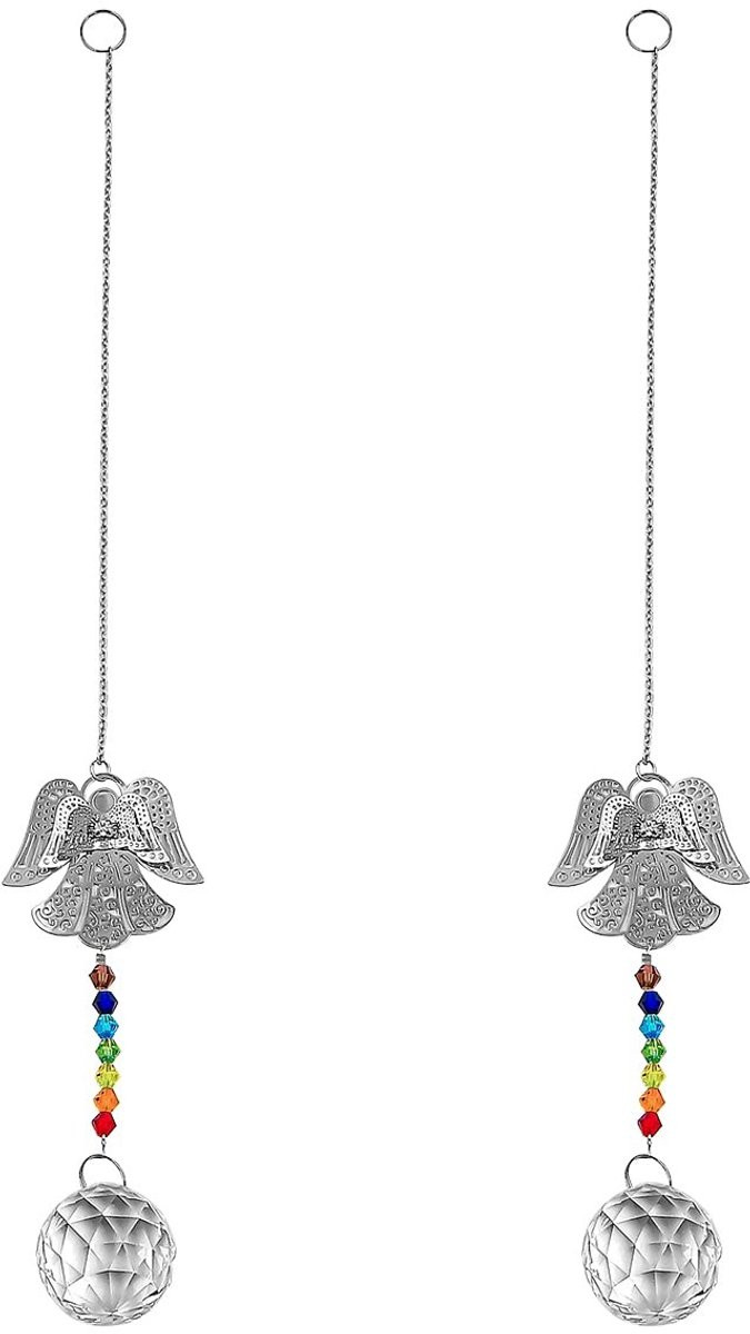 Livia Home Suncatcher 2 stuks - Kristallen hangers met regenboogeffect - K9 kristal tuindecoratie en raamdecoratie