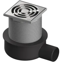TECEdrainpoint S 50 Ablaufset 3601050 100x100 mm, DN50, waagerecht, superflach