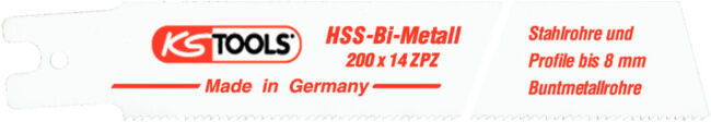 Lame de scie sabre Rems, HSS-Bi-Metall, 200mm, 1,8mm, pack de 5 ; KS Tools (129.4454)