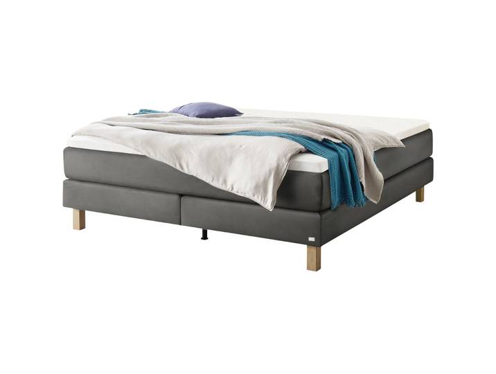 Hasena Boxspringbett Carlota stahl Stoff 180 x 200 cm