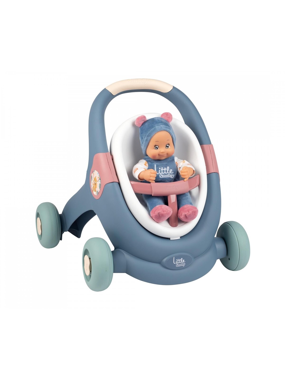 Smoby LS Baby-Lauflernhilfe 3 in 1 + Babypuppe