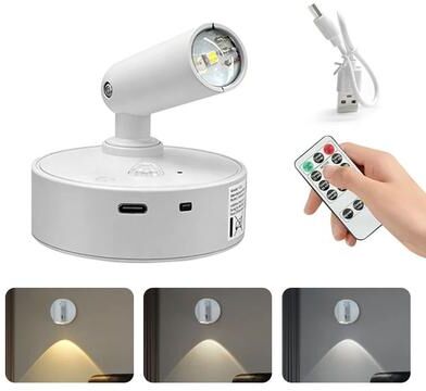 Uplift Picks Magnetic Rechargeable Motion Sensor Wall Light Dimmable LED Spotlight white (3 Colors)