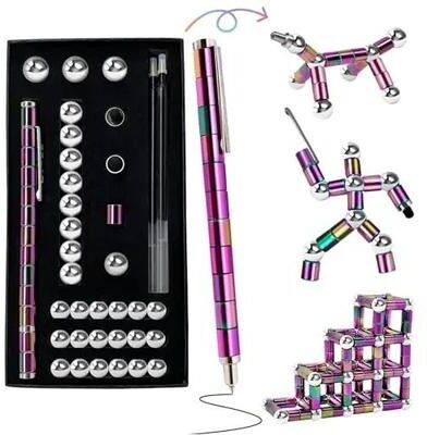 Uplifted Finds Magnetic Fidget Pen Toy For Anxiety Relief And Creative Spinning upgraded Rainbow