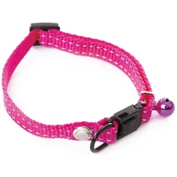 Martin Sellier Verstellbarer Nylon-Halsband für Katzen (Katze, Allgemein, Spazieren), Halsband + Leine