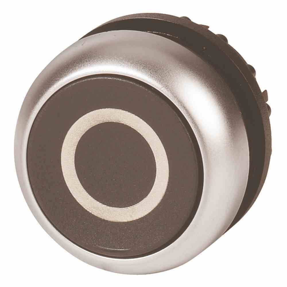 Eaton M22-D-S-X0 Drukknopschakelaar Zwart Metaal IP66 IP67 IP69