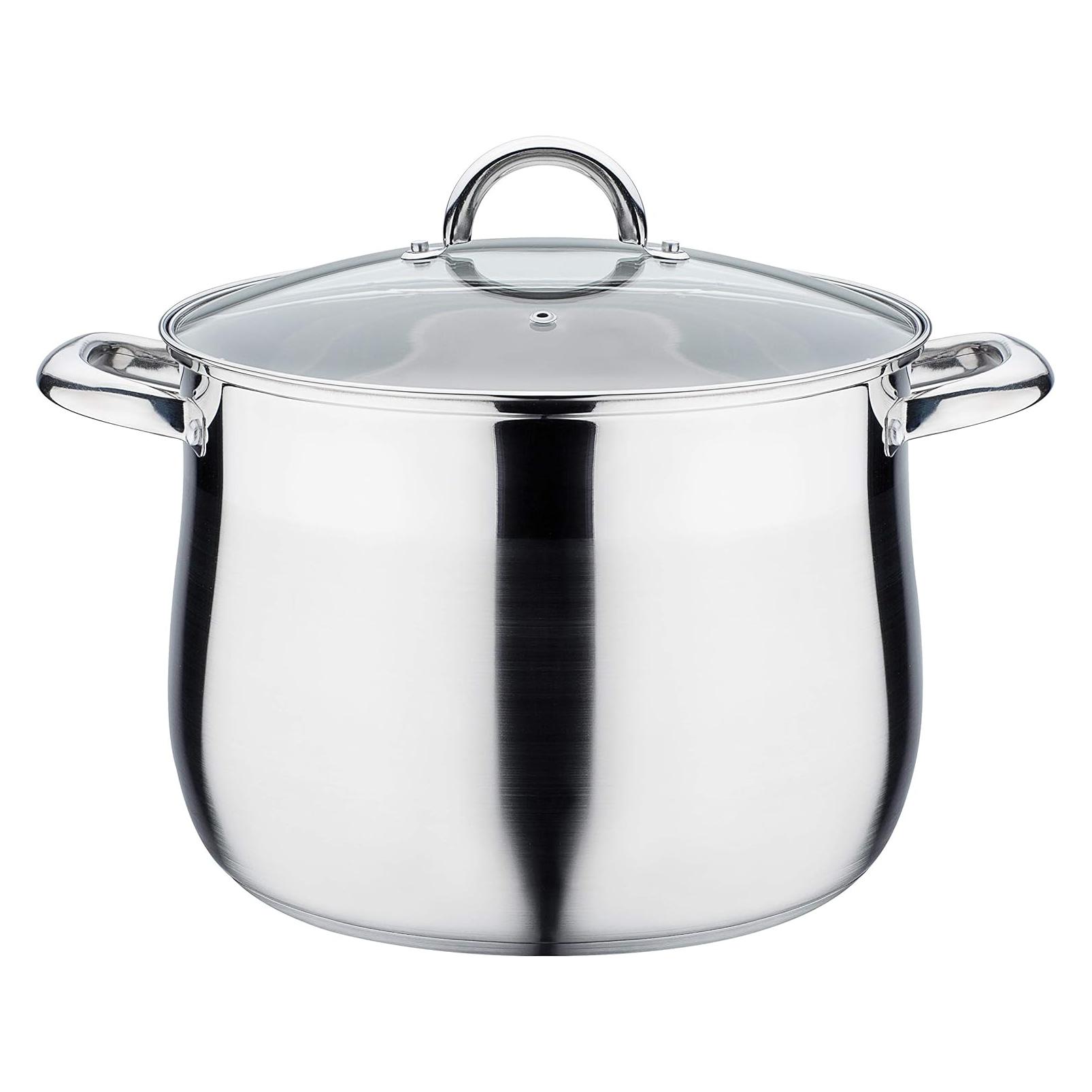 GSW Jumbotopf Gemüsetopf Suppentopf gebauchte Form 26 cm - 11,5 Liter INDUKTION (Kochtopf, Edelstahl) (32546518)