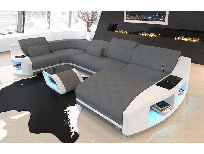 Couchlandschaft Swing U-Form in Stoff
